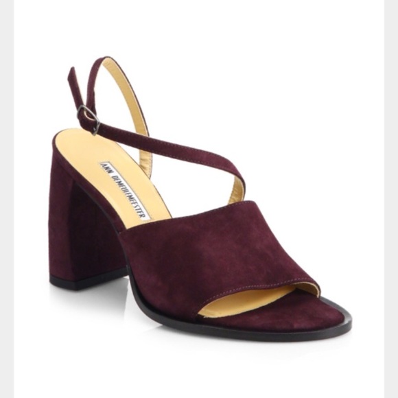 Ann Demeulemeester Shoes - Ann Demeulemeester Suede Slide Asymmetrical Sandal